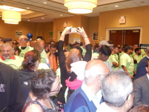 New Jersey Democratic State Committee Executive Director Liz Gilbert is stepping down to take a position with the Milwaukee DNC Host Committee.