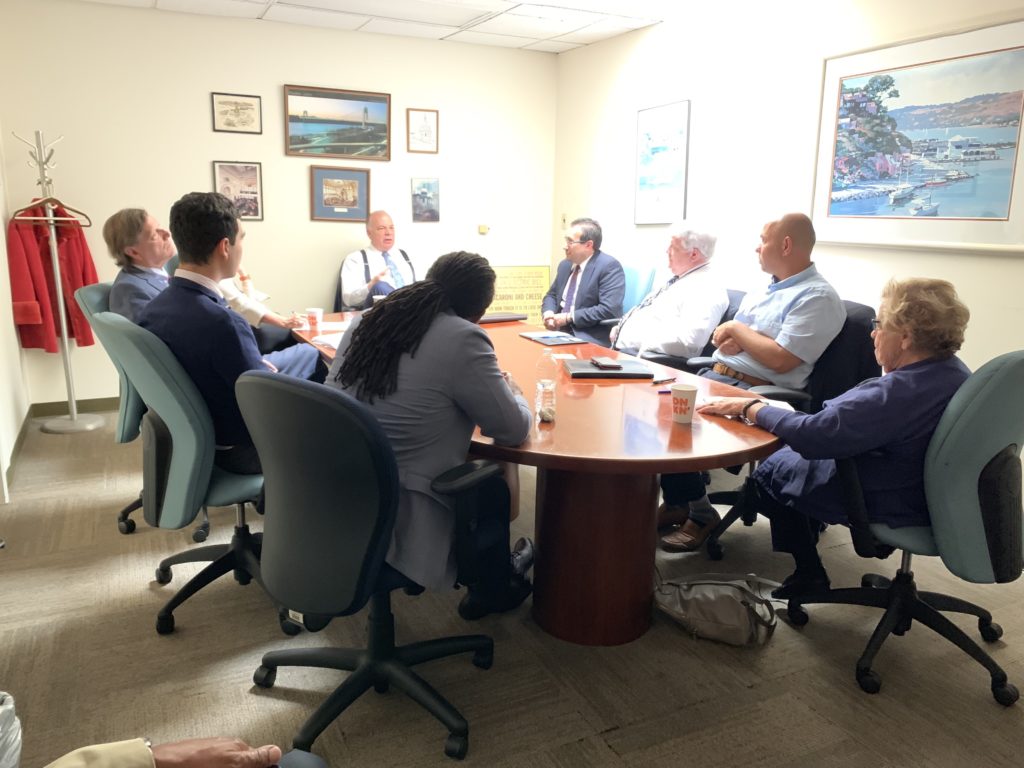 Senate President Steve Sweeney and Senator Loretta Weinberg in Teaneck