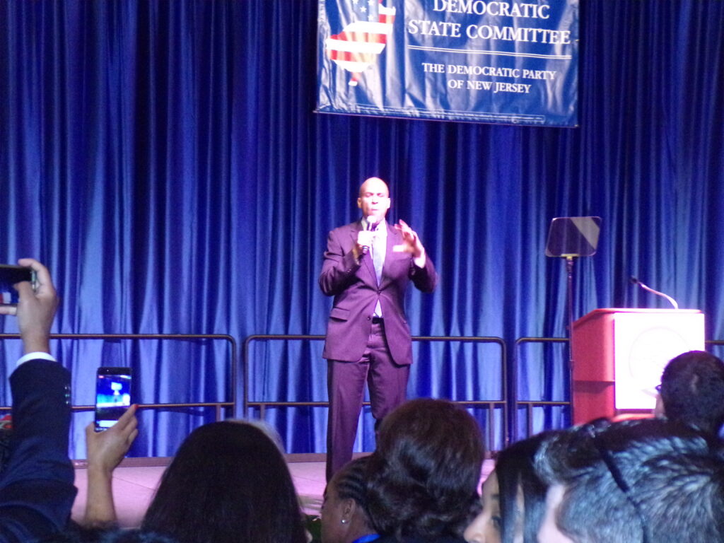 Booker onstage in Atlantic City