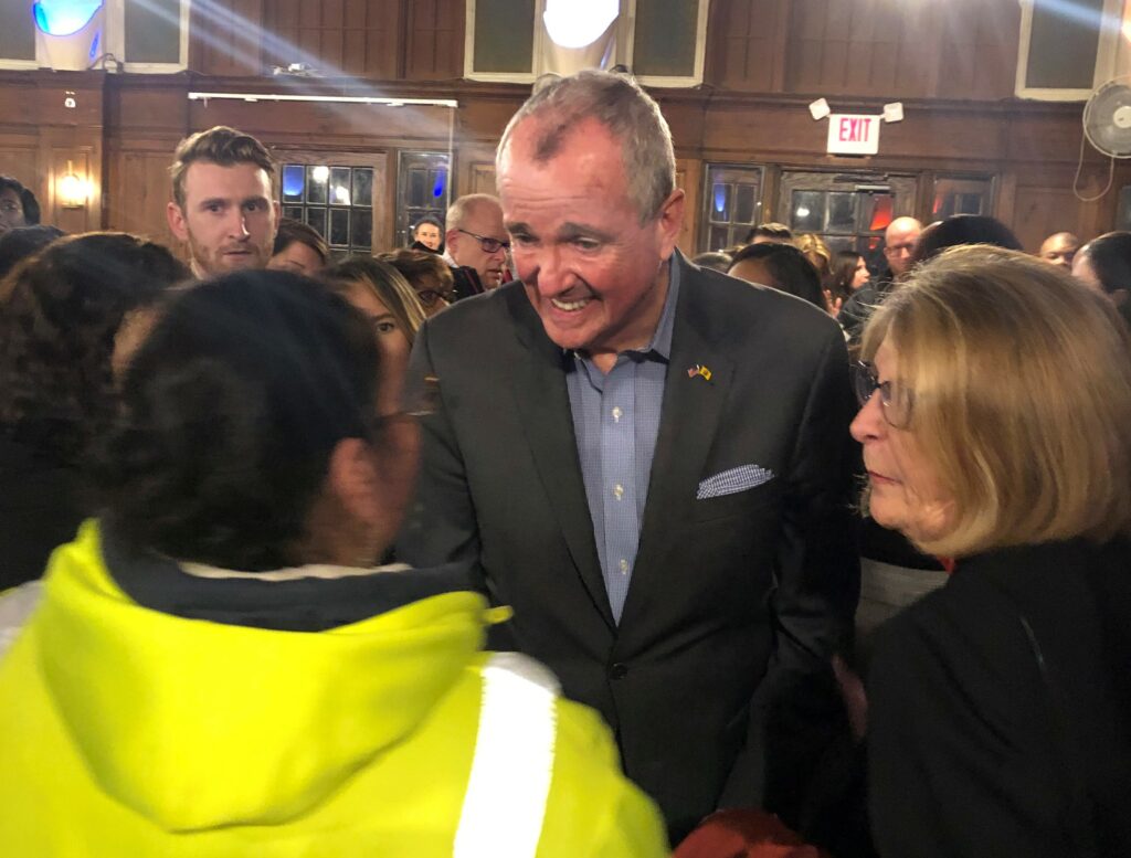 Murphy at his town hall.