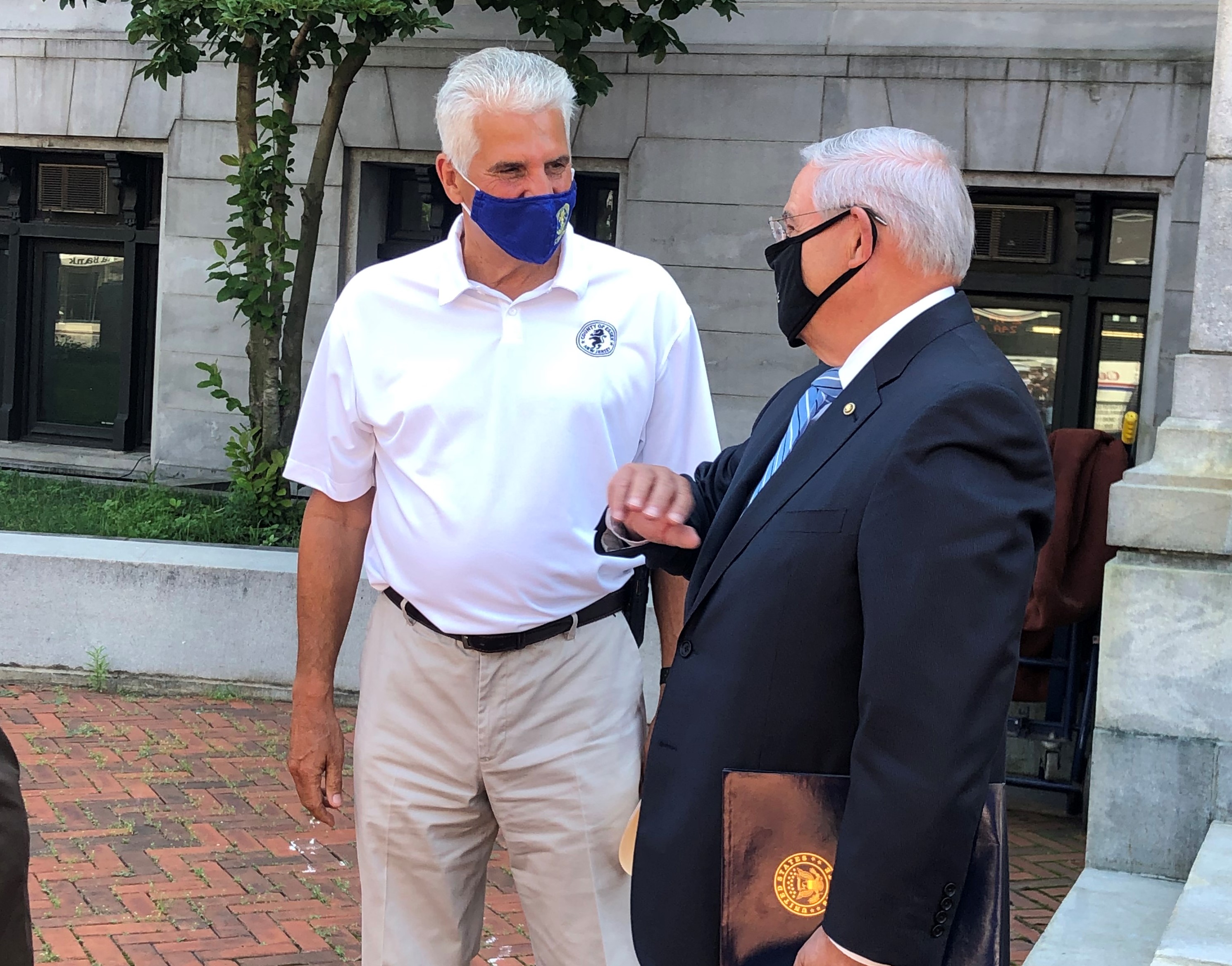 DiVincenzo, left, and Menendez.