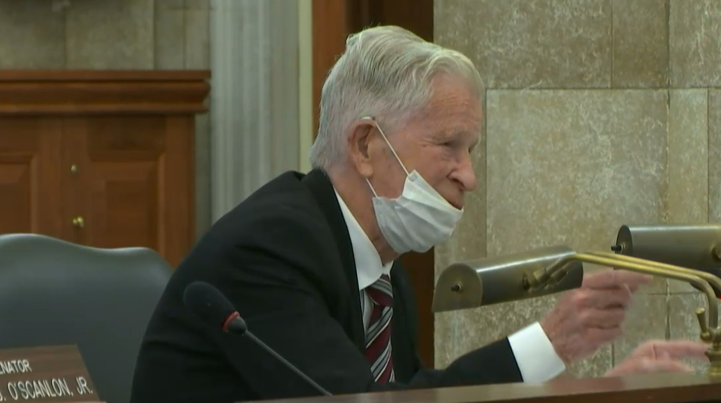 Senator Thompson was among those Republican lawmakers voting in opposition to the bill.