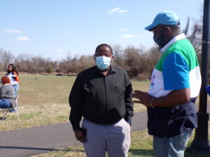 Custis on Sunday at the Easter Egg hunt he and his team organized.