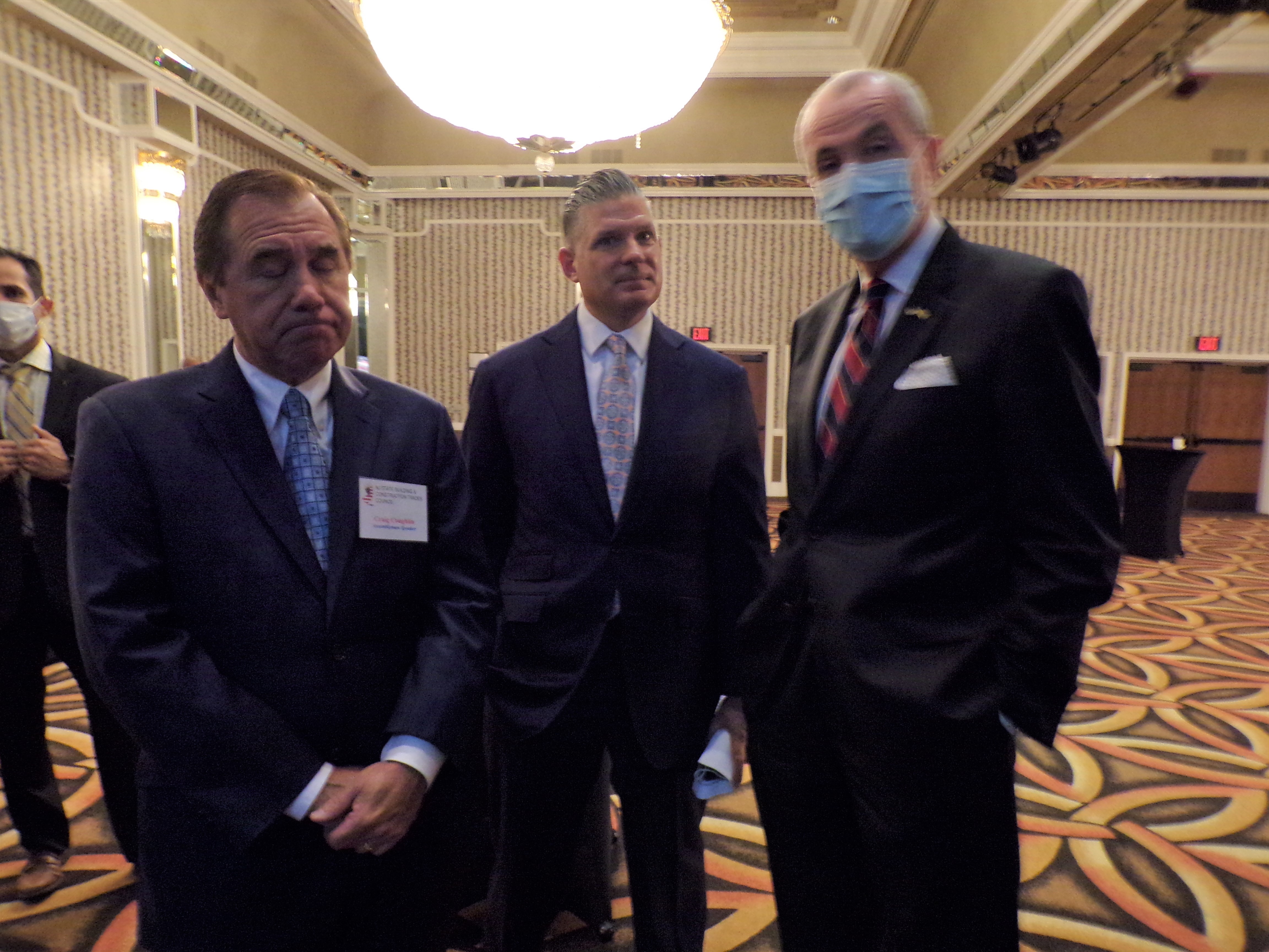 Election Time Friends: Speaker Coughlin, Assembly Majority Leader Lou Greenwald, and Governor Murphy.
