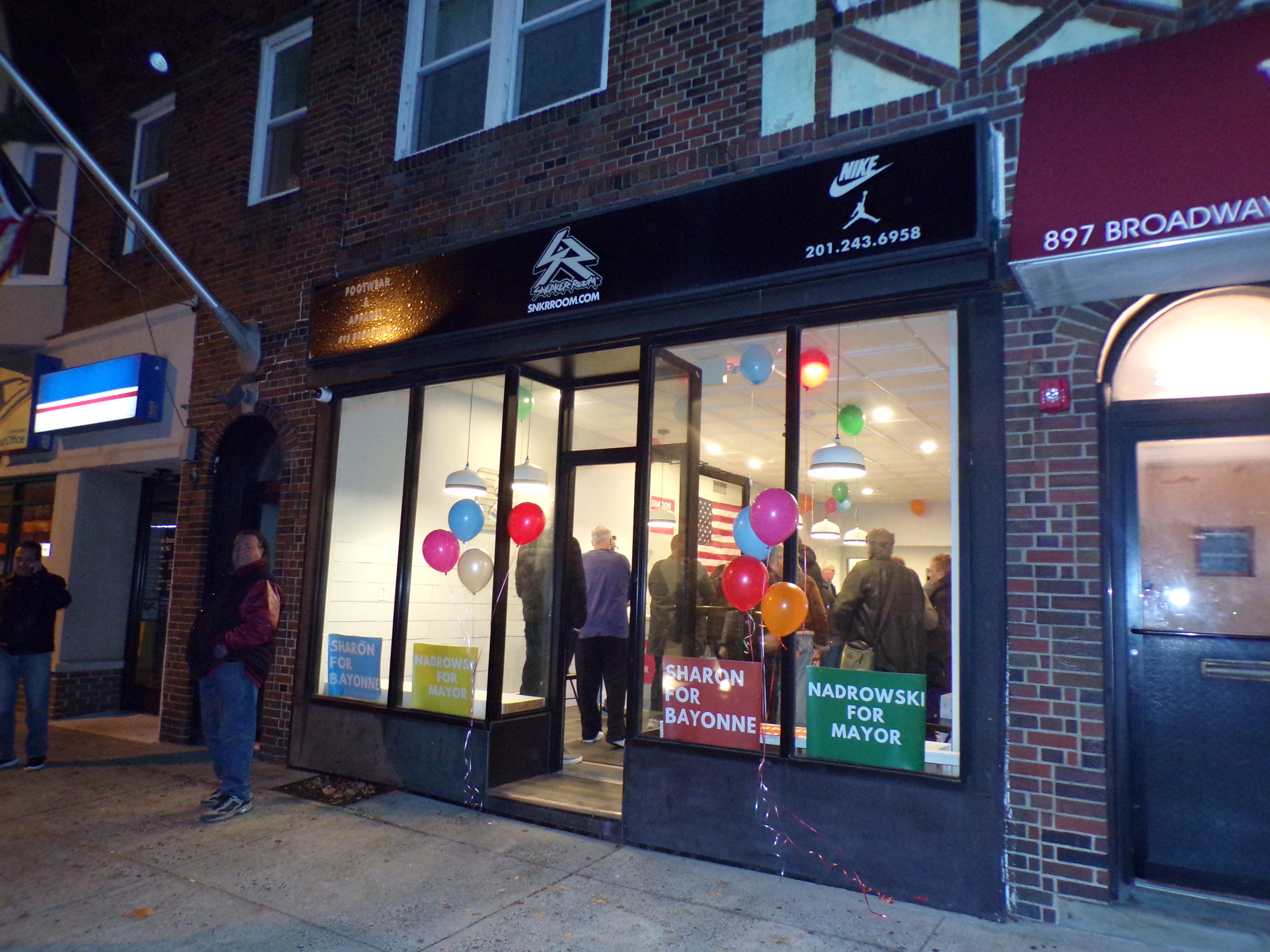 The scene outside Ashe Nadrowski's kickoff.